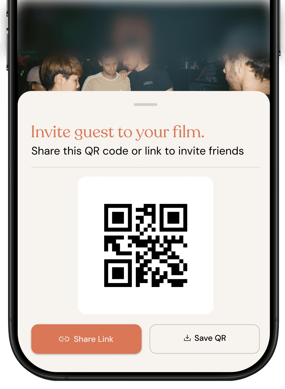 Share instantly with QR or link